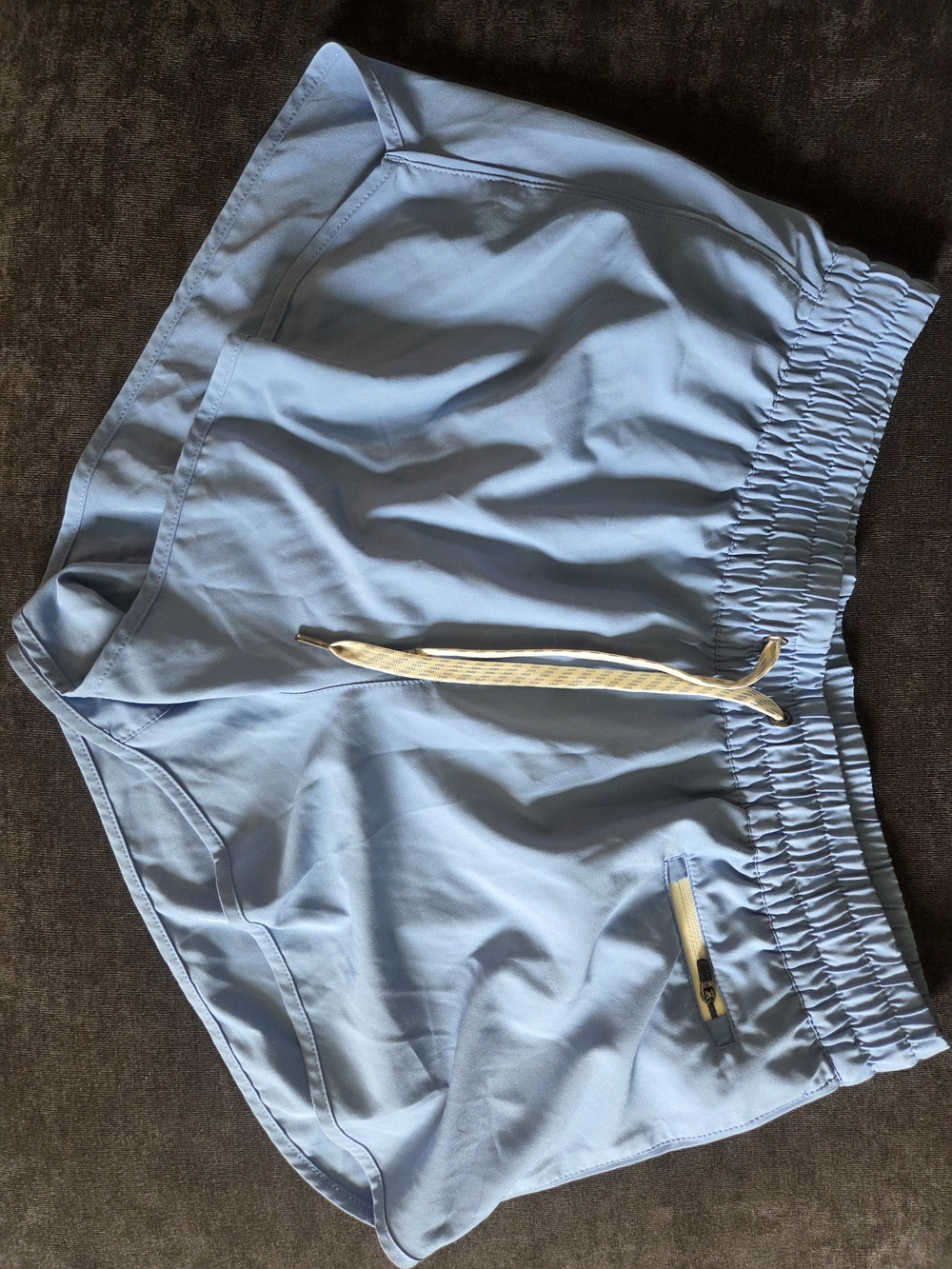 Vuori Clementine Shorts Light Blue with Elastic Waist Large